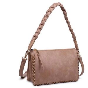 NWT ($90) Moda Luxe Beige Crossbody/Shoulder Bag